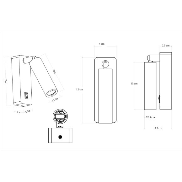 Спот Arte Lamp SPOT A1224AP-1WH Спот Arte Lamp SPOT A1224AP-1WH