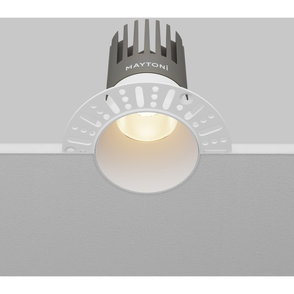 Встраиваемый светильник Maytoni Dip Hight+ LED Ra90 Lm1650 3000K IP20 15Вт 50° DL122-15W-3K-TRS-W Встраиваемый светильник Maytoni Dip Hight+ LED Ra90 Lm1650 3000K IP20 15Вт 50° DL122-15W-3K-TRS-W