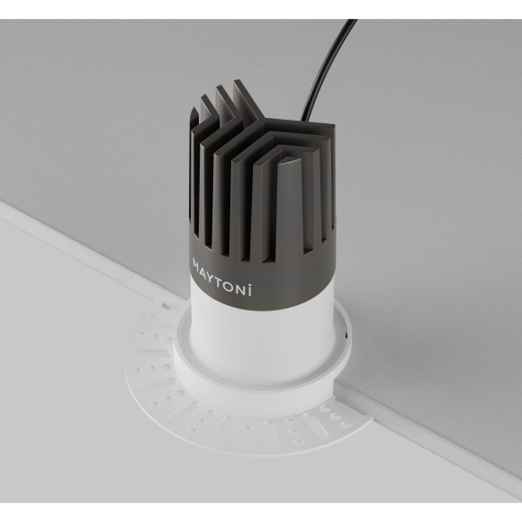 Встраиваемый светильник Maytoni Dip Hight+ LED Ra90 Lm1650 3000K IP20 15Вт 50° DL122-15W-3K-TRS-W Встраиваемый светильник Maytoni Dip Hight+ LED Ra90 Lm1650 3000K IP20 15Вт 50° DL122-15W-3K-TRS-W