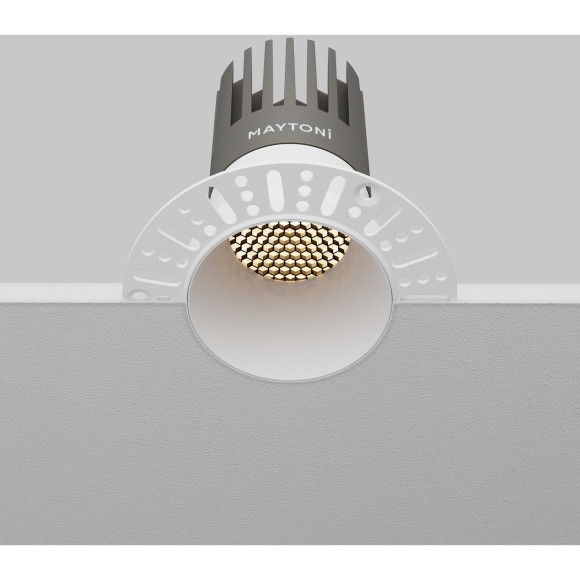 Встраиваемый светильник Maytoni Dip Hight+ LED Ra90 Lm1650 3000K IP20 15Вт 50° DL122-15W-3K-TRS-W Встраиваемый светильник Maytoni Dip Hight+ LED Ra90 Lm1650 3000K IP20 15Вт 50° DL122-15W-3K-TRS-W