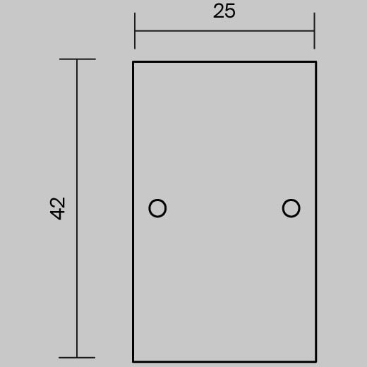 Комплект заглушек Maytoni (для профиля 65×42) 2 шт., ALM-6542-EC 642056 642056