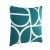 420249 Подушка декоративная TSUNAN, L450, B450, наволочка: 100% полиэстер, сине-зелёный, белый  наполнитель: 100% полиэстер