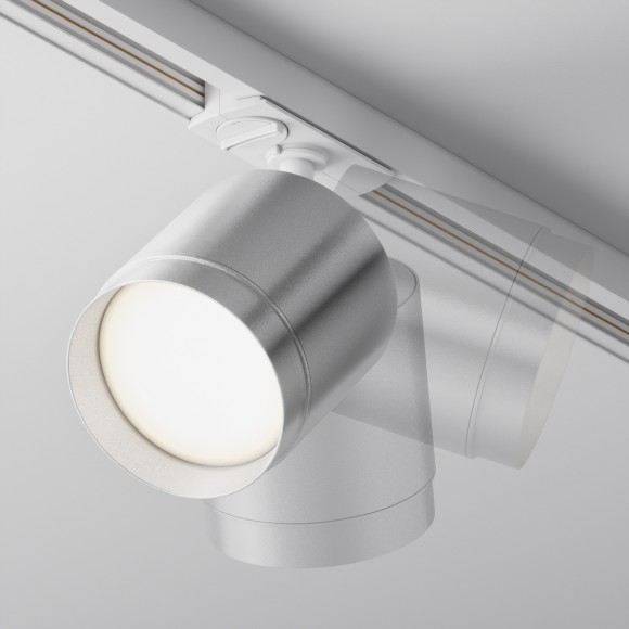 Однофазный двужильный трековый светильник Maytoni Unity TR088-1-GX53-S POLAR под сменную лампу GX53