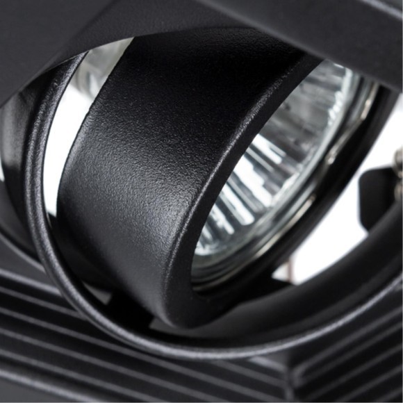 Встраиваемый светильник Arte Lamp A6661PL-1BK CANIS под лампу 1xGU10 50W