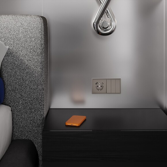 VLS000514 Клавиши для выключателя и переключателя трехклавишного коричневого цвета VOLTUM S70 (купучино)