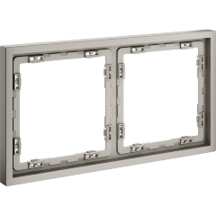 VLS100203 Рамка пластиковая для электрических изделий кашемирового цвета VOLTUM серии S70 на 2 поста (кашемир)