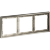 VLSM120311 Металлическая рамка для розеток и выключателей никелевого цвета VOLTUM серии S70 Metal на 3 поста (никель)