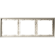 VLSM120311 Металлическая рамка для розеток и выключателей никелевого цвета VOLTUM серии S70 Metal на 3 поста (никель)