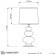 Настольная лампа Lumina Deco Briston LDT 303 CHR+BK