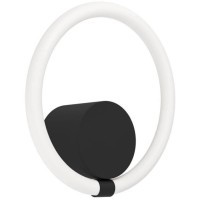 900564 Бра CARANACOA, LED 15W, 1500lm, L260, H260, A80, сталь, черный/пластик, белый