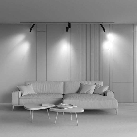 TR005-2-2X12W4K-B Трековый магнитный светодиодный светильник Maytoni Exility CRI90+ 4000К 1876Лм 36° 24Вт