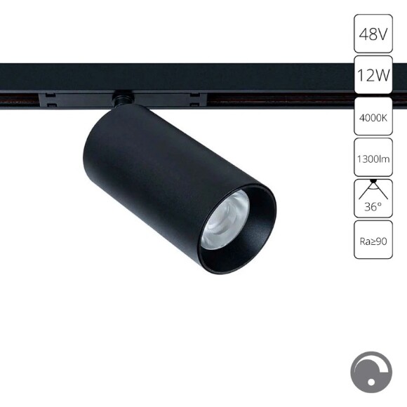 Магнитный трековый светильник LED 4000K 1300Lm Arte Lamp OPTIMA 0.1-10V A7471PL-1BK