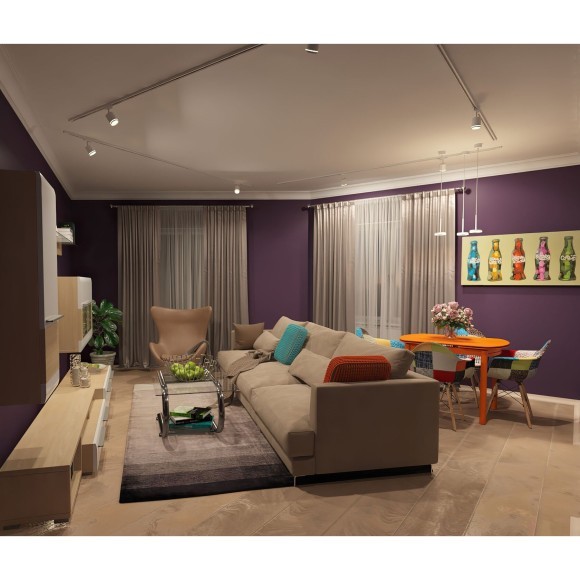 Однофазный двужильный светодиодный трековый светильник Denkirs DK6401-WH SOLID Ribe 3200К 630Лм CRI90+ 120° 5Вт