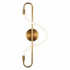 SL6102.301.10 Светильник настенный ST-Luce Латунь/Белый LED 1*10W 4000K SAGRATO