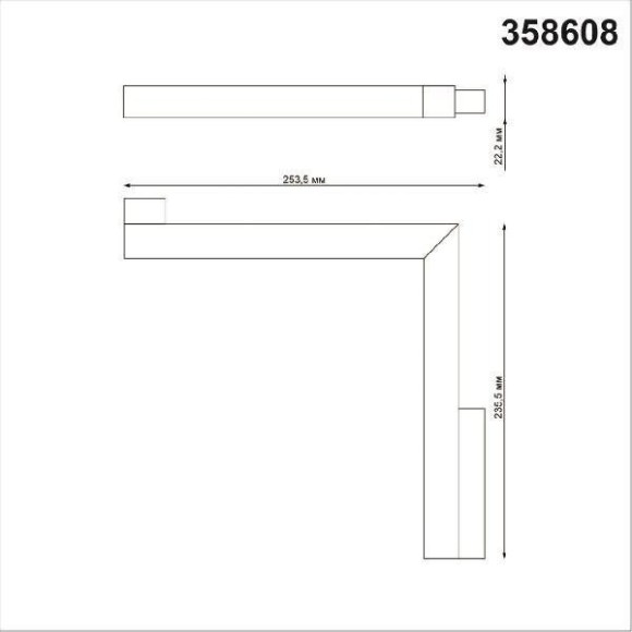 358608 Трековый светодиодный светильник Novotech Flum CRI90+ 4000К 1920Лм 100° 24W