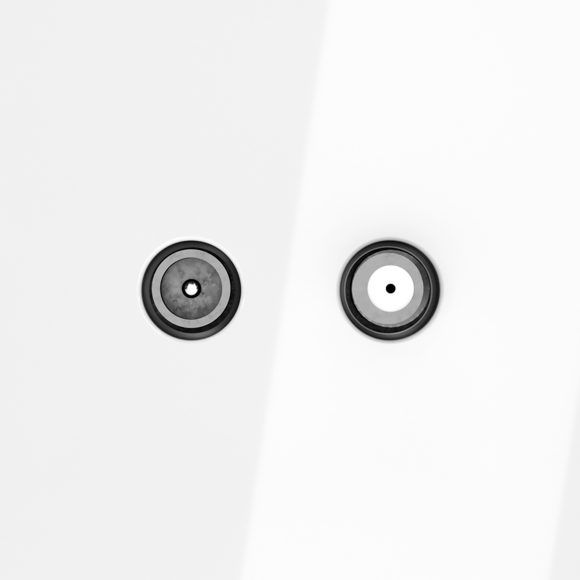 VLS060401 Розетка телевизионная оконечная для кабелей RG 6 - SAT 50 - SAT 703 - DG 113 (TV+SAT) (Телевизионный + Спутниковый) белого глянцевого цвета VOLTUM S70 (белый глянцевый)