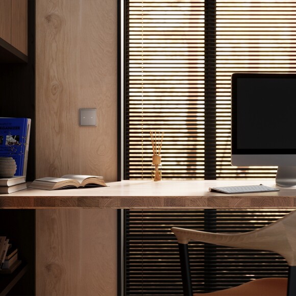 VLS002514 Клавиши для механизма управления жалюзи звонкового типа коричневого цвета VOLTUM S70 (купучино)