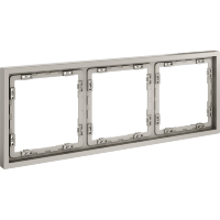 VLS100303 Рамка пластиковая для электрических изделий кашемирового цвета VOLTUM серии S70 на 3 поста (кашемир)