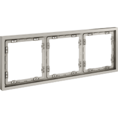 VLS100303 Рамка пластиковая для электрических изделий кашемирового цвета VOLTUM серии S70 на 3 поста (кашемир)