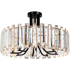 Люстра хрустальная Arte Lamp A1028PL-8BK Amber под лампы 8xE14 40W