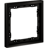 VLSM120112 Металлическая рамка для розеток и выключателей антрацитового цвета VOLTUM серии S70 Metal на 1 пост (антрацит)