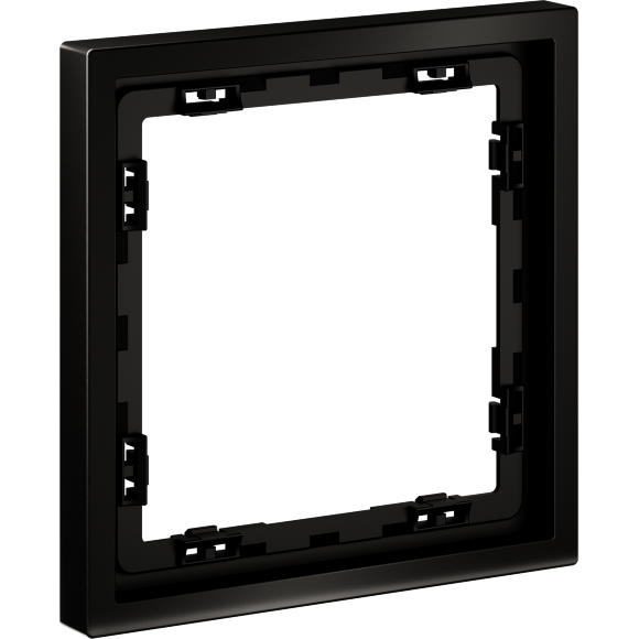 VLSM120112 Металлическая рамка для розеток и выключателей антрацитового цвета VOLTUM серии S70 Metal на 1 пост (антрацит)