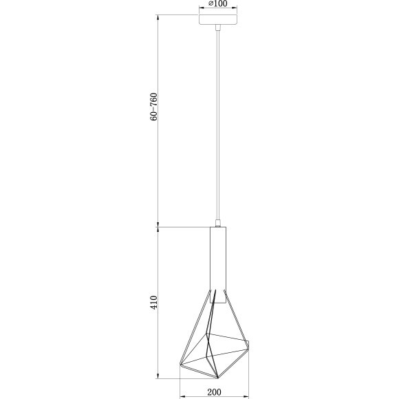 Подвесной светильник с 1 плафоном Maytoni T021-01-B SPIDER под лампу 1xE27 60W
