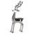 427127 BALIGUIAN Статуэтка декоративная Олень L170 B55 H367 алюминий хром