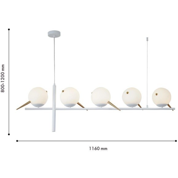 Подвесной светильник Tior 4107-5P