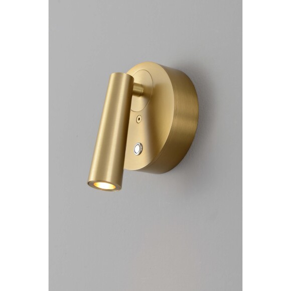 Crystal Lux CLT 233W GO 1400/590 Настенный светодиодный спот (бра) для чтения, с сенсорным выключателем на корпусе, металл латунь LED 3Вт 3000К 255Лм CRI95 36° IP20 220V Crystal Lux CLT 233W GO 1400/590 Настенный светодиодный спот (бра) для чтения, с сенсорным выключателем на корпусе, металл латунь LED 3Вт 3000К 255Лм CRI95 36° IP20 220V