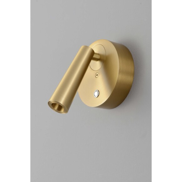 Crystal Lux CLT 233W GO 1400/590 Настенный светодиодный спот (бра) для чтения, с сенсорным выключателем на корпусе, металл латунь LED 3Вт 3000К 255Лм CRI95 36° IP20 220V Crystal Lux CLT 233W GO 1400/590 Настенный светодиодный спот (бра) для чтения, с сенсорным выключателем на корпусе, металл латунь LED 3Вт 3000К 255Лм CRI95 36° IP20 220V