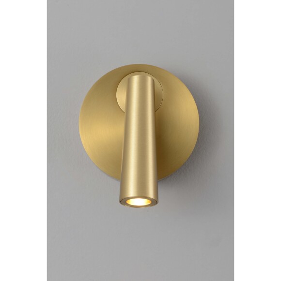 Crystal Lux CLT 233W GO 1400/590 Настенный светодиодный спот (бра) для чтения, с сенсорным выключателем на корпусе, металл латунь LED 3Вт 3000К 255Лм CRI95 36° IP20 220V Crystal Lux CLT 233W GO 1400/590 Настенный светодиодный спот (бра) для чтения, с сенсорным выключателем на корпусе, металл латунь LED 3Вт 3000К 255Лм CRI95 36° IP20 220V