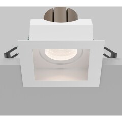 Maytoni Metal Modern DL008-12W2.7-3-4K-W Белый квадратный встраиваемый светодиодный светильник, поворотный, CCT перекл. цветовой температуры, LED 12Вт 2700-3000-4000K 1260-1470Лм CRI90 50° IP20 220V