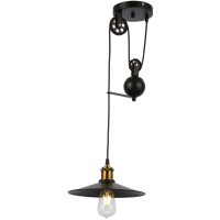 SLE120503-01 Подвес Черный/Черный E27 1*60W ESPERAZZA