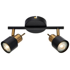 Спот настенный Arte Lamp A1906PL-2BK ALMACH под лампы 2xGU10 50W