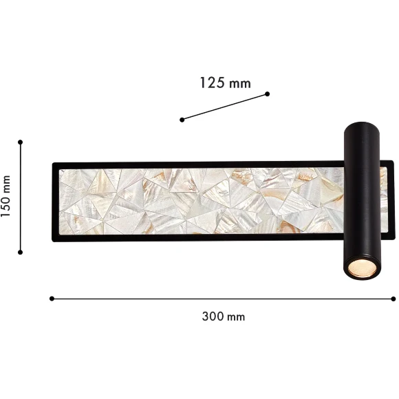 4859-1W Favourite Настенный светильник с направленным спотом в виде светящейся картины LEDx10W, 500LM, 3000K