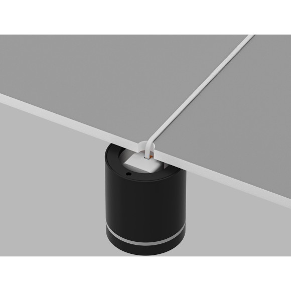 DK4016-BK Светильник накладной IP 20, 5 Вт, LED 3000, черный, алюминий/акрил