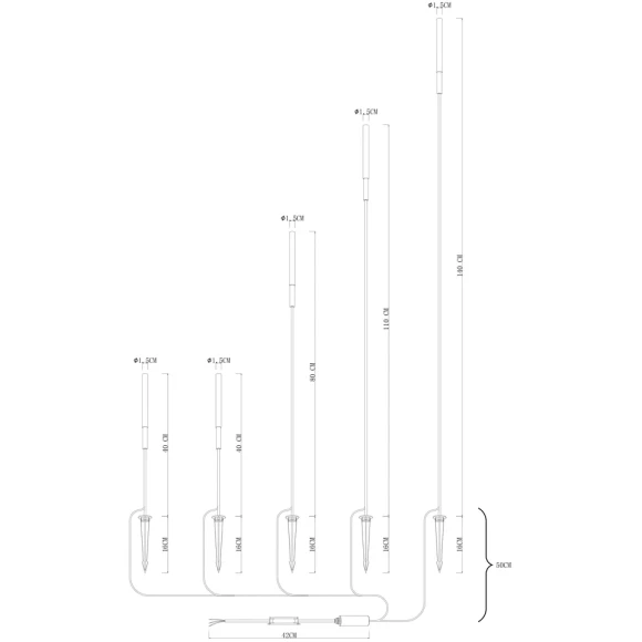 Грунтовый светильник Arte Lamp MUSTER A1083PA-5BK