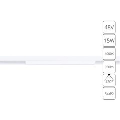 Магнитный трековый светильник Arte Lamp LINEA A4633PL-1WH