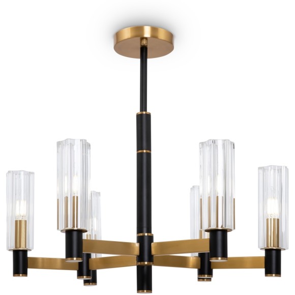 Люстра на штанге Freya FR5167PL-06BS Ambra под лампы 6xE14 40W