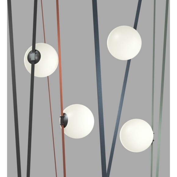 DK5554-BK Светодиодный светильник шар для трека-ремня серии Denkirs Belty 48V, 15W, RA90, 120°, 4000K