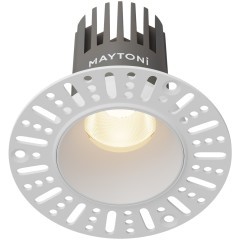 Встраиваемый светильник Maytoni Dip Hight LED Ra90 Lm1150 3000K IP20 10Вт 50° DL119-10W-3K-TRS-W