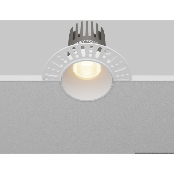Встраиваемый светильник Maytoni Dip Hight LED Ra90 Lm1150 3000K IP20 10Вт 50° DL119-10W-3K-TRS-W Встраиваемый светильник Maytoni Dip Hight LED Ra90 Lm1150 3000K IP20 10Вт 50° DL119-10W-3K-TRS-W