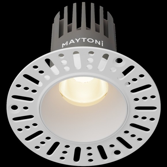 Встраиваемый светильник Maytoni Dip Hight LED Ra90 Lm1150 3000K IP20 10Вт 50° DL119-10W-3K-TRS-W Встраиваемый светильник Maytoni Dip Hight LED Ra90 Lm1150 3000K IP20 10Вт 50° DL119-10W-3K-TRS-W