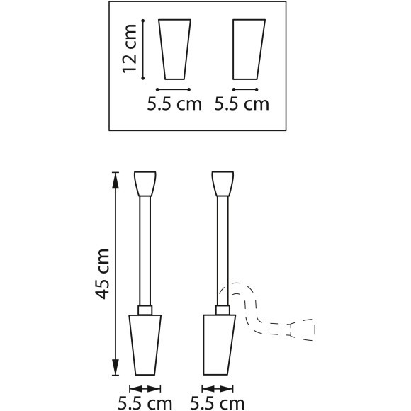 Бра LED 3000K 200Lm Muro III Lightstar 808647