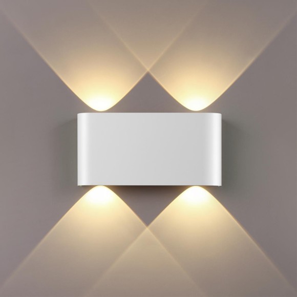 Настенный светильник белый металлический прямоугольник Odeon Light LED 4W 3000K 220V MAGNUM 7192/4WL