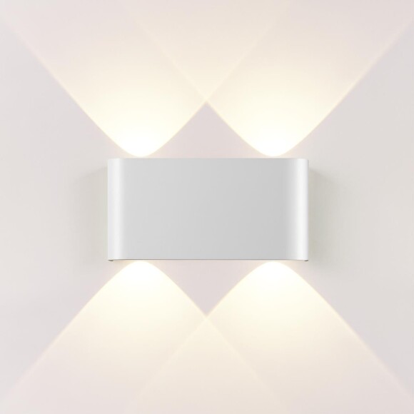 Настенный светильник белый металлический прямоугольник Odeon Light LED 4W 3000K 220V MAGNUM 7192/4WL