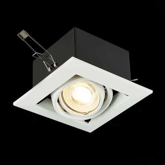 ST250.558.01 Св-к встр. Черный, Белый GU10 1*50W IP20 L126xW126xH70 220V Без ламп Встраиваемые светильники ST250.558.01 Св-к встр. Черный, Белый GU10 1*50W IP20 L126xW126xH70 220V Без ламп Встраиваемые светильники