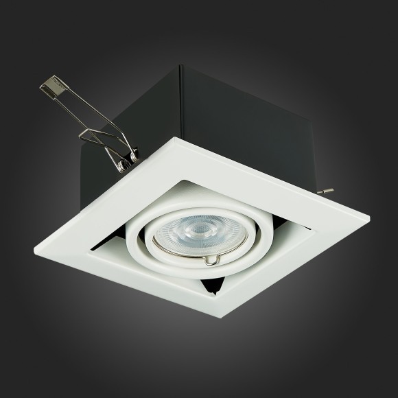 ST250.558.01 Св-к встр. Черный, Белый GU10 1*50W IP20 L126xW126xH70 220V Без ламп Встраиваемые светильники ST250.558.01 Св-к встр. Черный, Белый GU10 1*50W IP20 L126xW126xH70 220V Без ламп Встраиваемые светильники