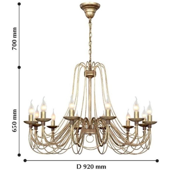 Подвесная люстра CHATEAU 2163-12P